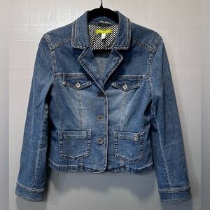 SIGRID OLSEN Denim Jacket Size 10 Petite